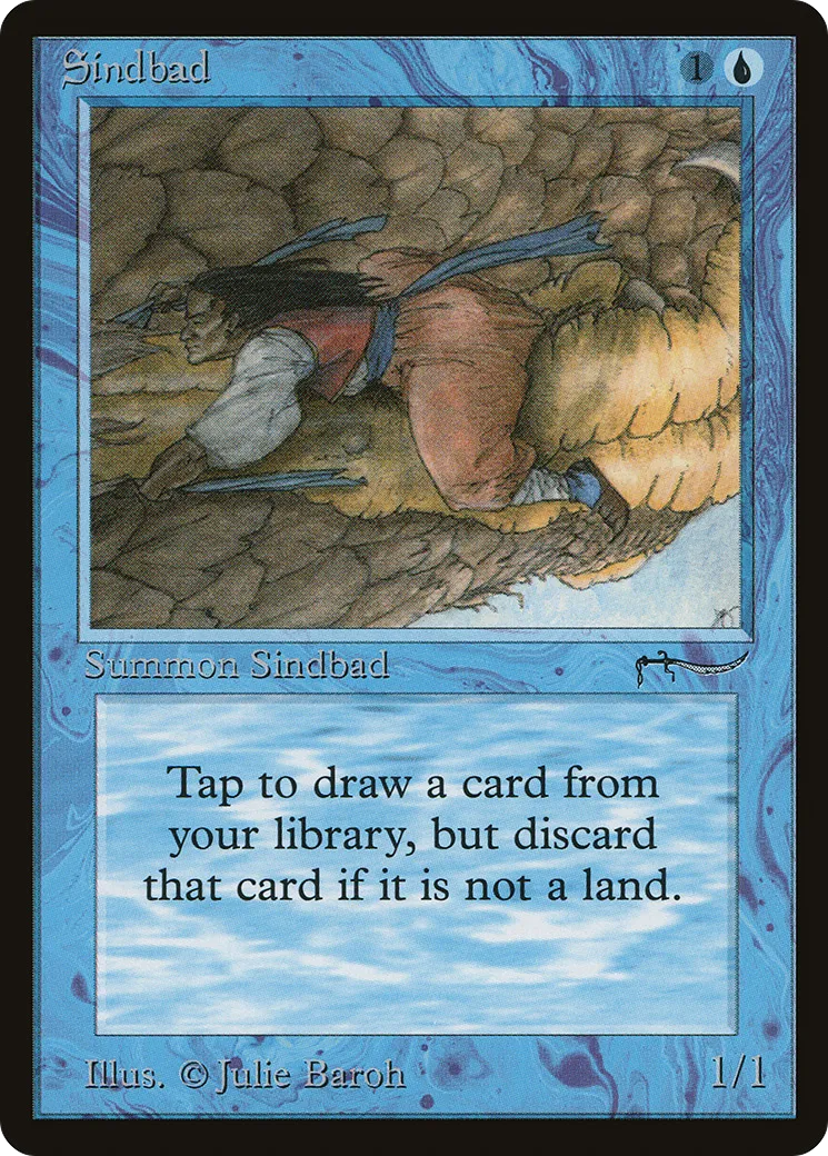 Sindbad from Arabian Nights - Magic: The Gathering