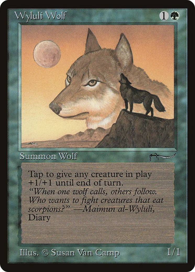 Wyluli Wolf — Arabian Nights — Magic: The Gathering