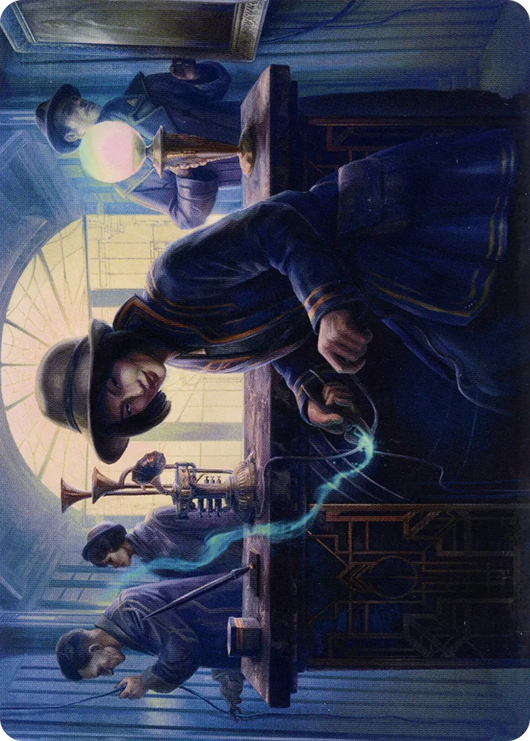 Wiretapping — New Capenna Art Series — Magic: The Gathering