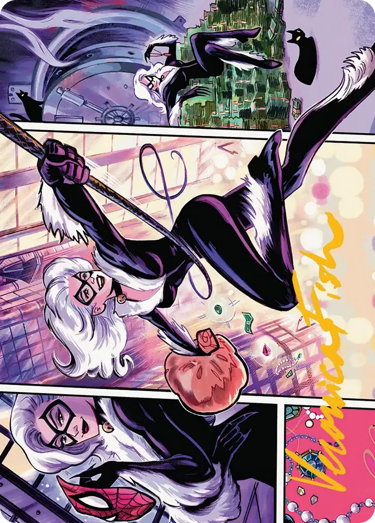 Black Cat, Cunning Thief — Marvel's Spider-Man Art Series — Magic: The Gathering