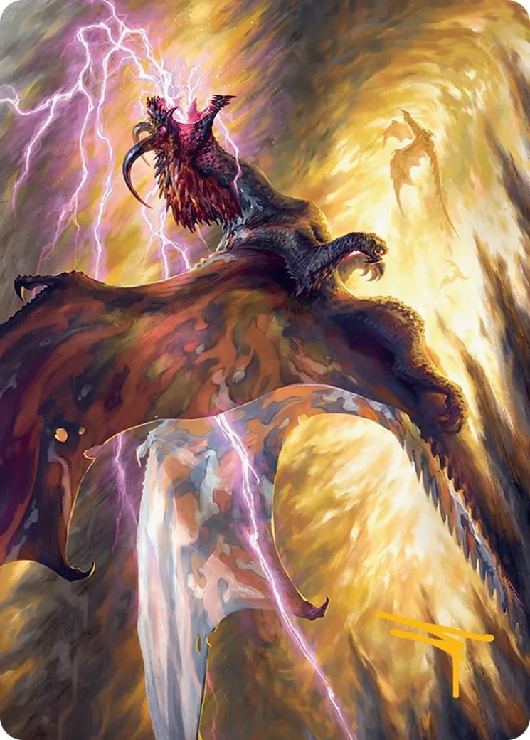Stormscale Scion — Tarkir: Dragonstorm Art Series — Magic: The Gathering