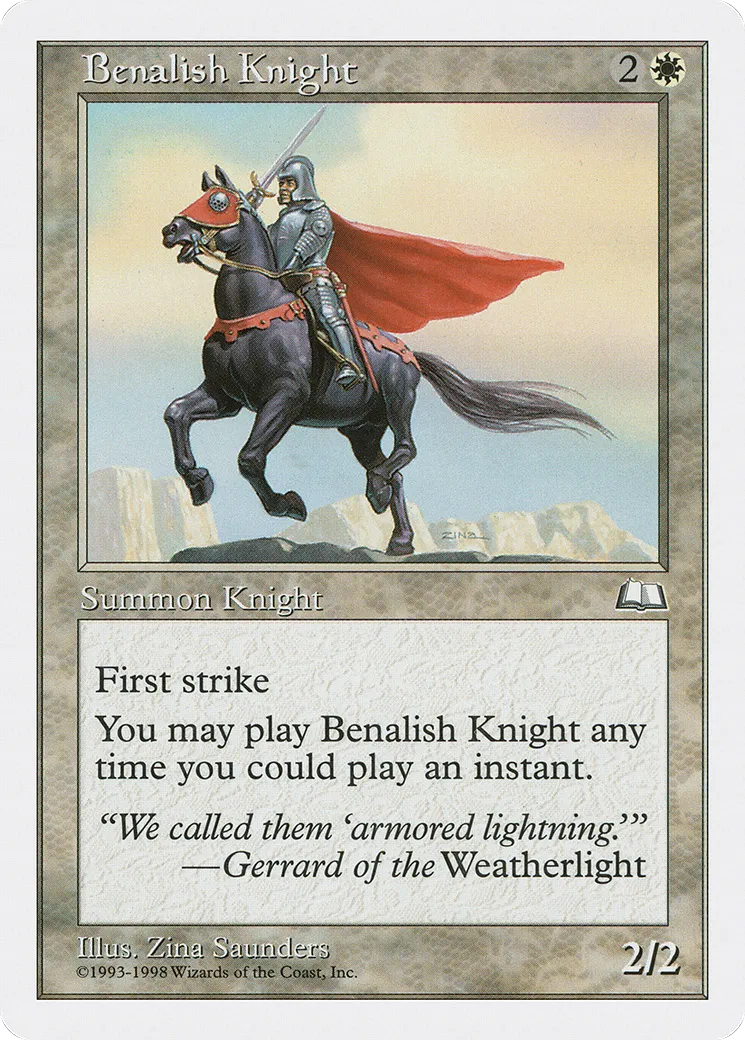 Benalish Knight from Anthologies - Magic: The Gathering