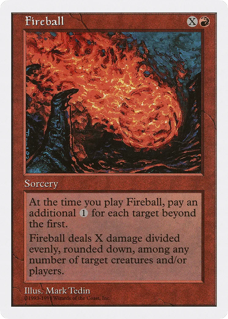 Fireball from Anthologies - Magic: The Gathering