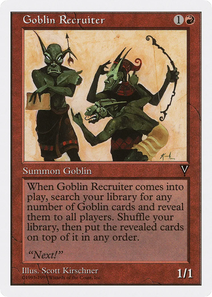 Goblin Recruiter from Anthologies - Magic: The Gathering