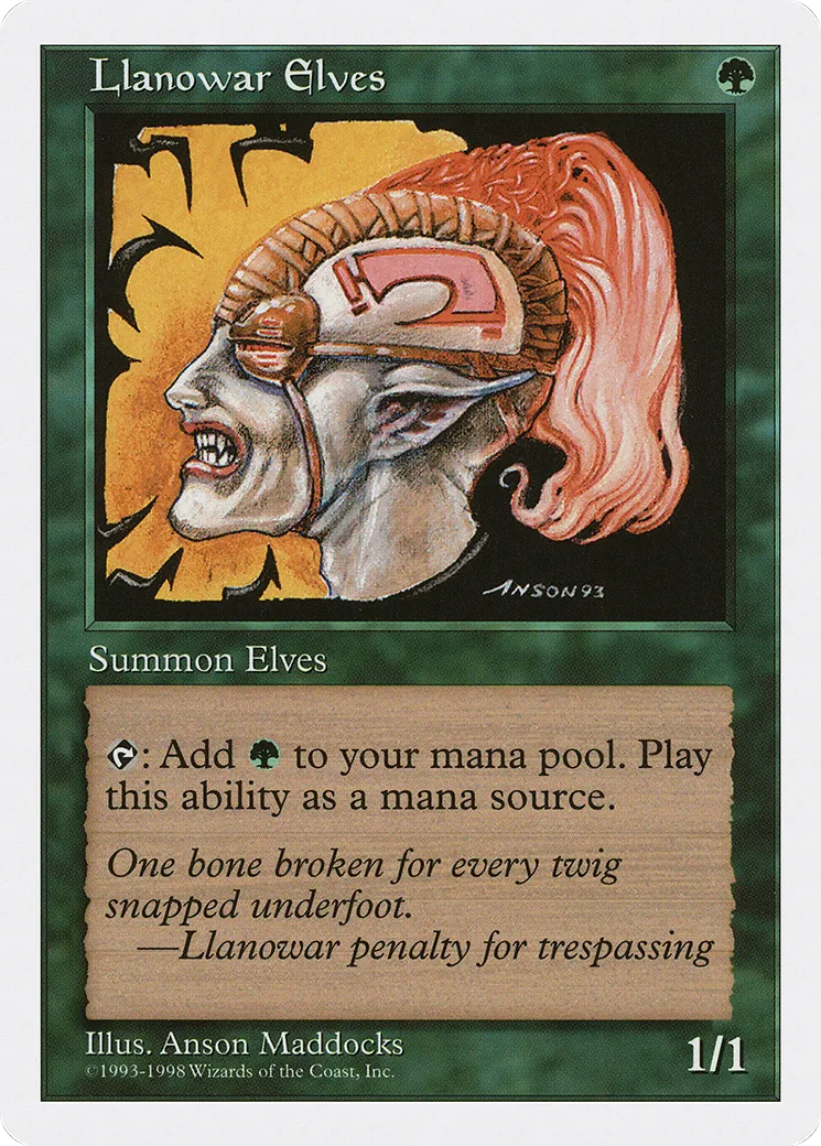 Elfes de Llanowar — Anthologies — Magic: The Gathering