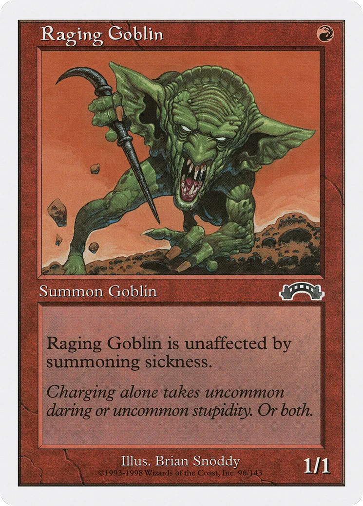 Raging Goblin from Anthologies - Magic: The Gathering