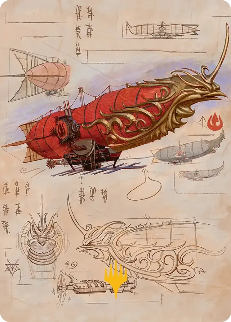 Phoenix Fleet Airship — Avatar: the Last Airbender Art Series — Magic: The Gathering