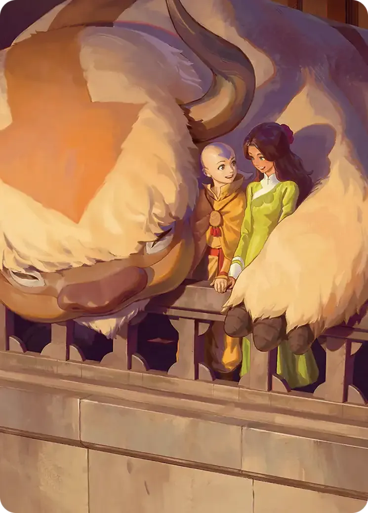 Aang and Katara — Avatar: the Last Airbender Eternal Art Series — Magic: The Gathering