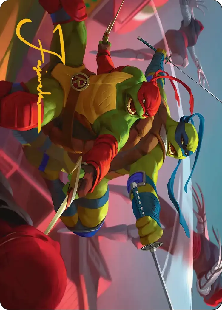 Raph & Leo, Sibling Rivals — Teenage Mutant Ninja Turtles Art Series — Magic: The Gathering