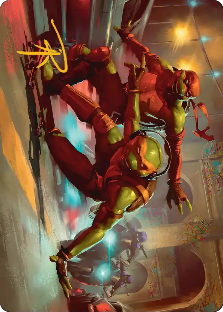 Raph & Mikey, Troublemakers — Teenage Mutant Ninja Turtles Art Series — Magic: The Gathering