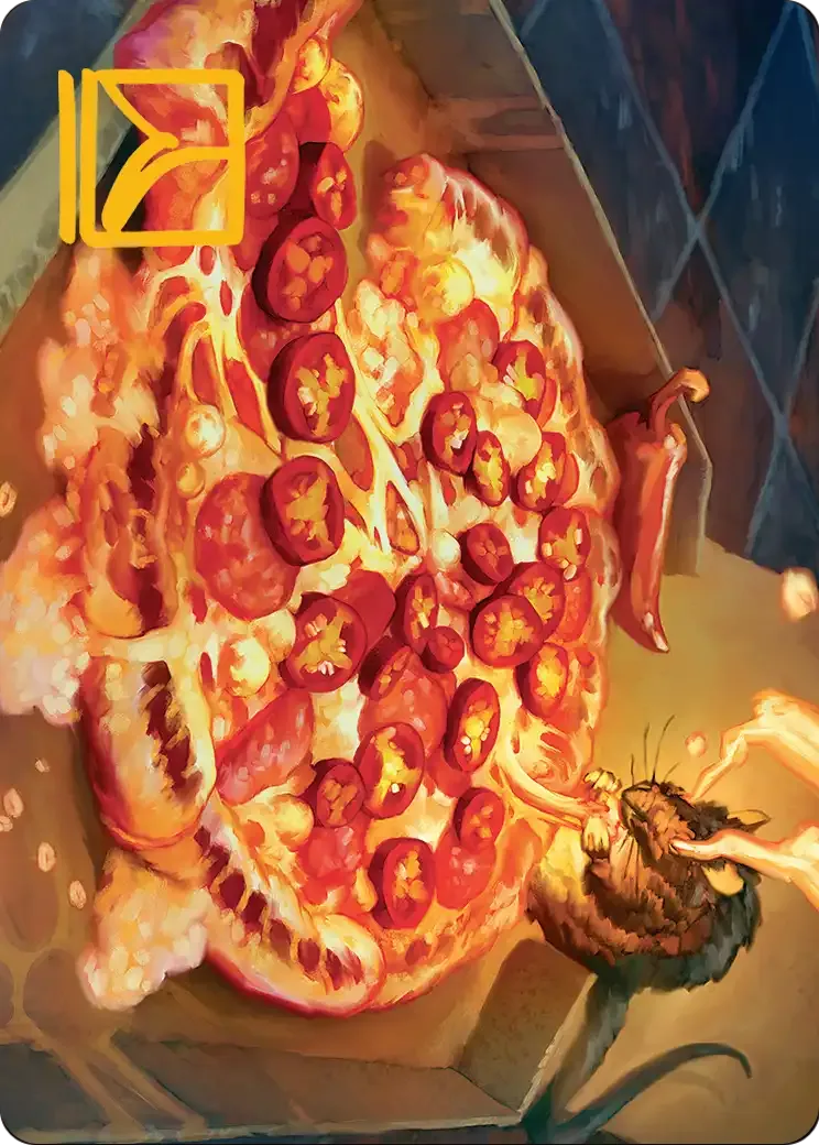 Spicy Oatmeal Pizza — Teenage Mutant Ninja Turtles Art Series — Magic: The Gathering