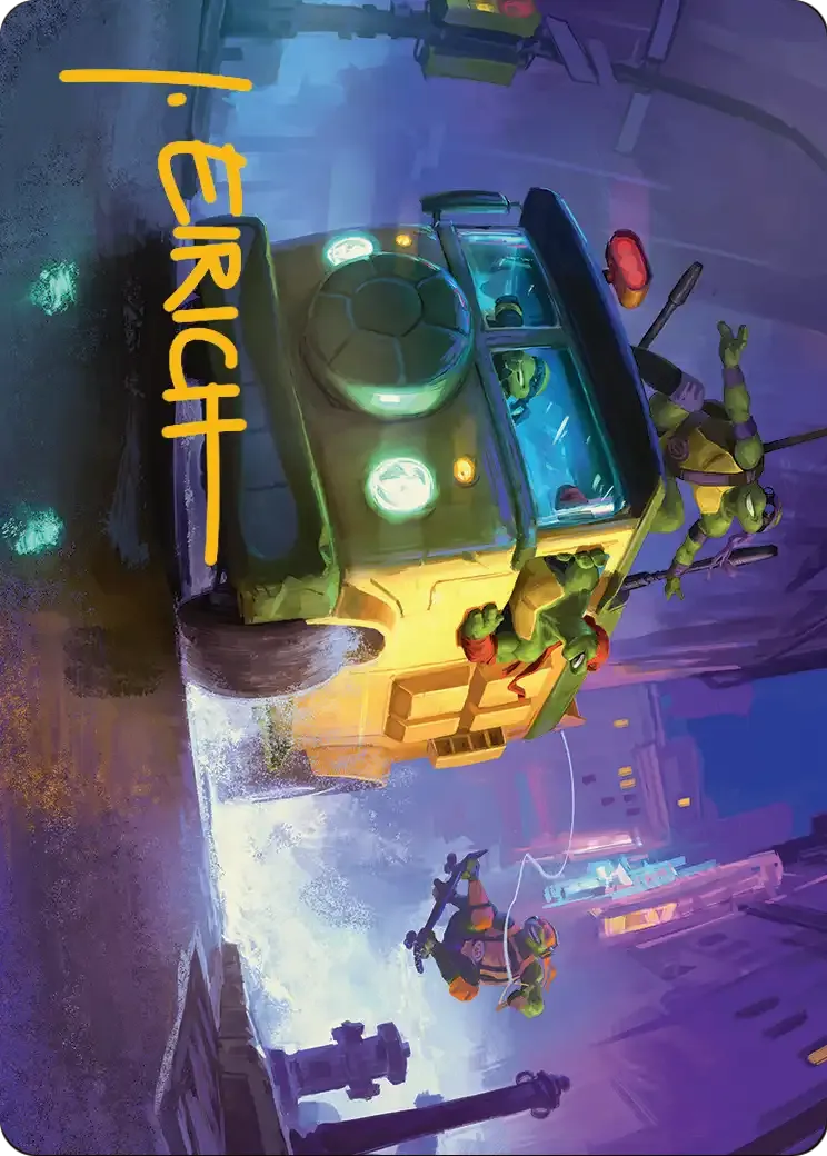 Turtle Van — Teenage Mutant Ninja Turtles Art Series — Magic: The Gathering