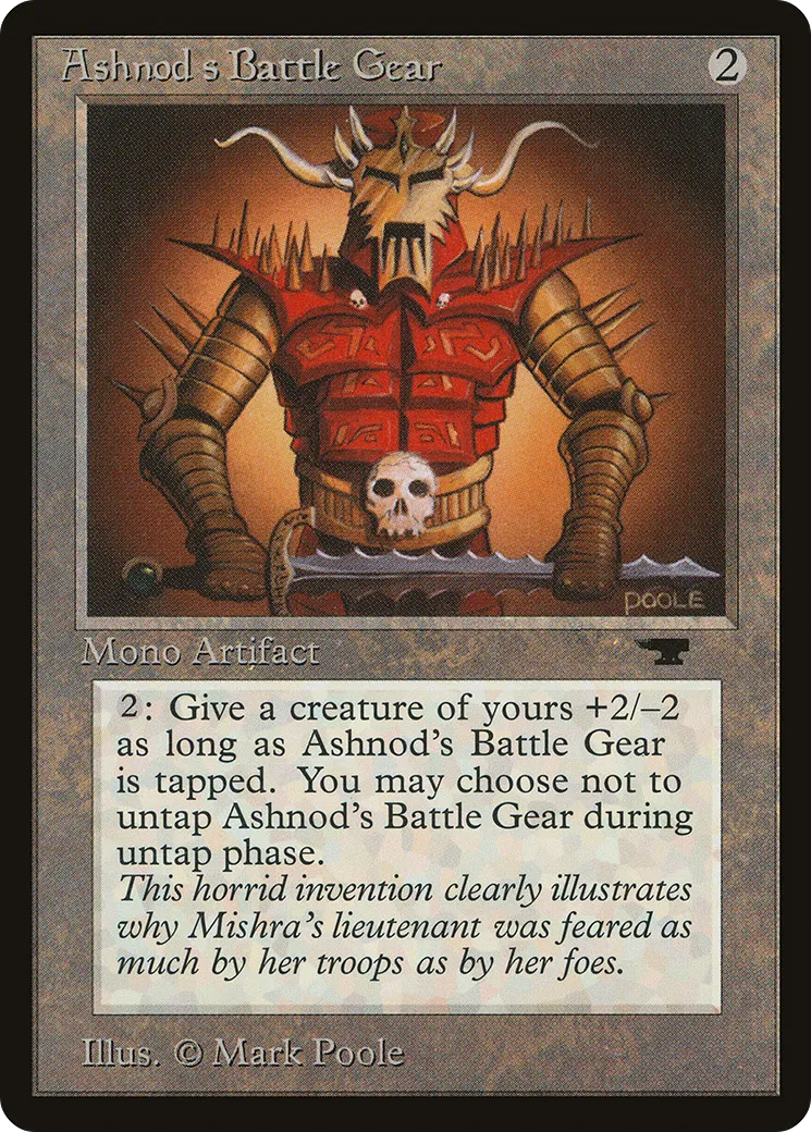 Harnais de bataille d'Ashnod from Antiquities - Magic: The Gathering