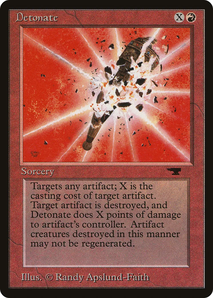 Detonate — Antiquities — Magic: The Gathering