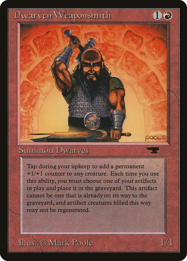 Dwarven Weaponsmith — Antiquities — Magic: The Gathering