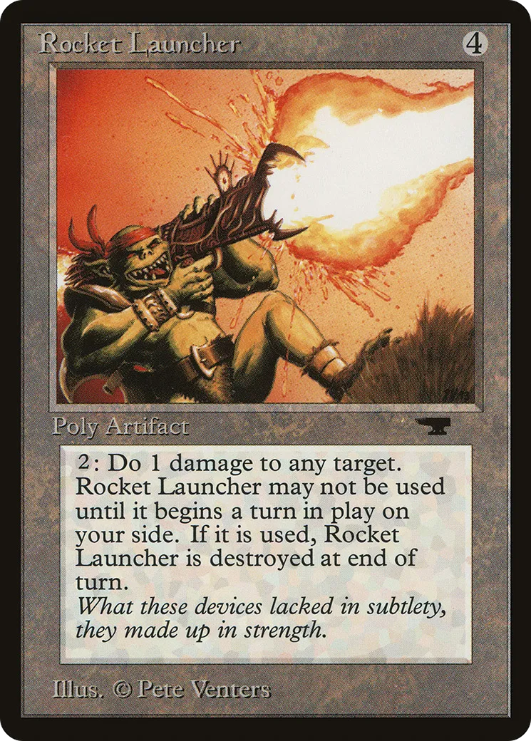 Rocket Launcher — Antiquities — Magic: The Gathering