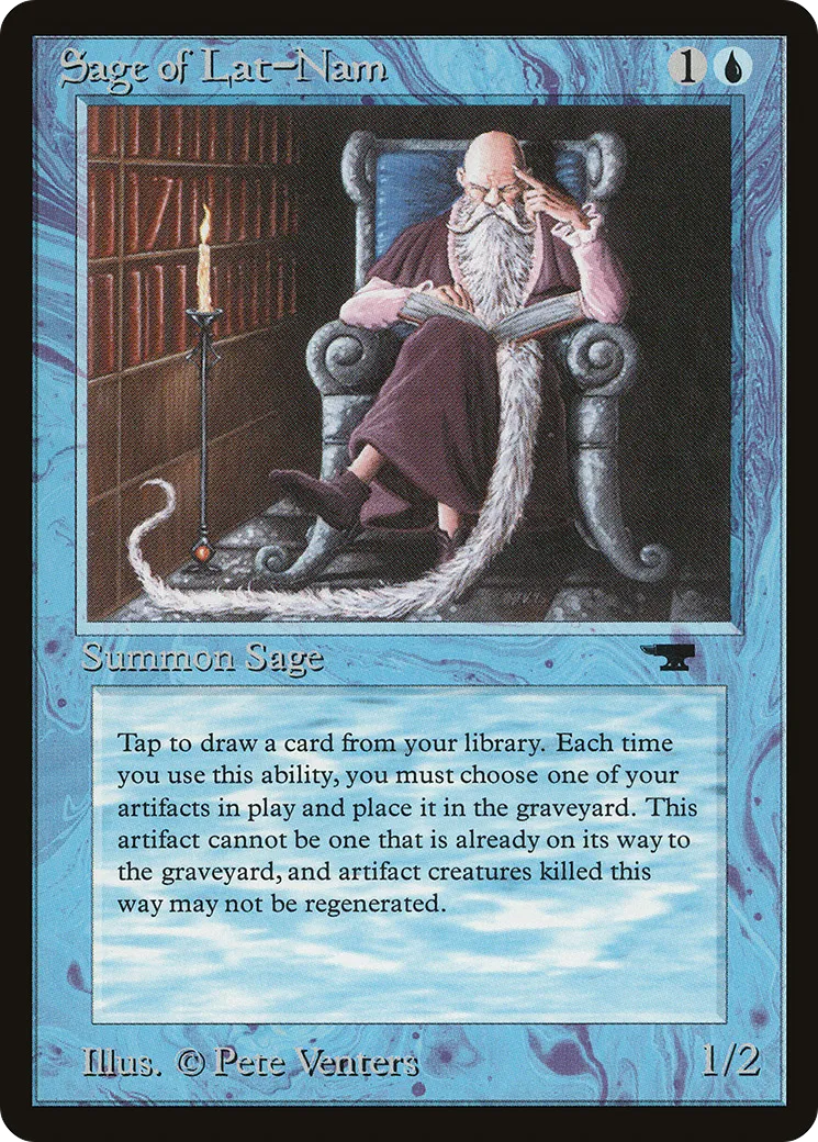 Sage of Lat-Nam — Antiquities — Magic: The Gathering