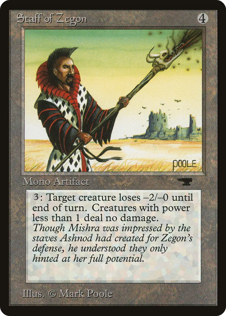 Staff of Zegon — Antiquities — Magic: The Gathering