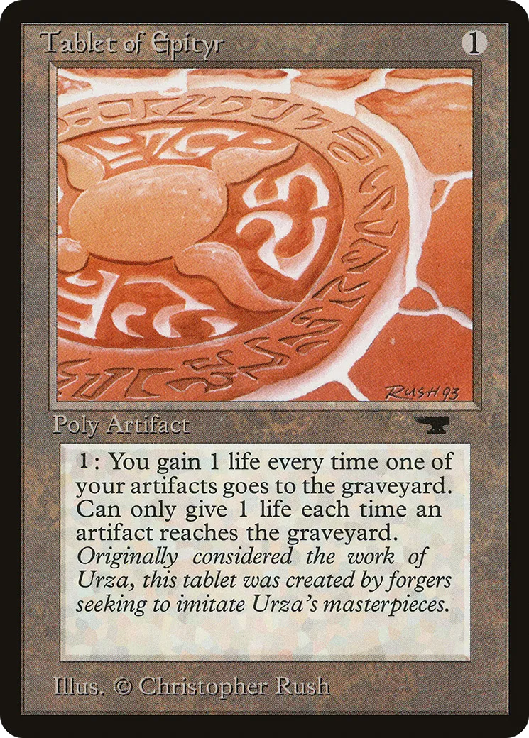 Tablet of Epityr — Antiquities — Magic: The Gathering