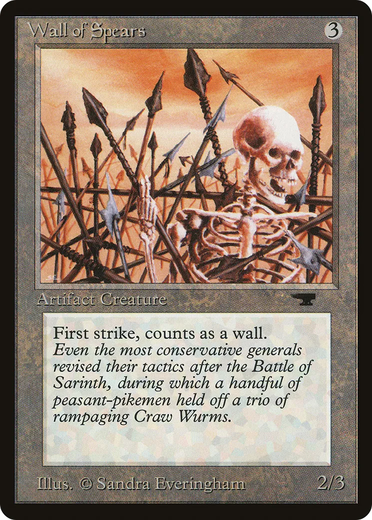 Wall of Spears — Antiquities — Magic: The Gathering