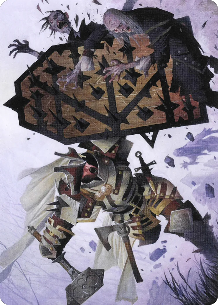 Estwald Shieldbasher — Crimson Vow Art Series — Magic: The Gathering