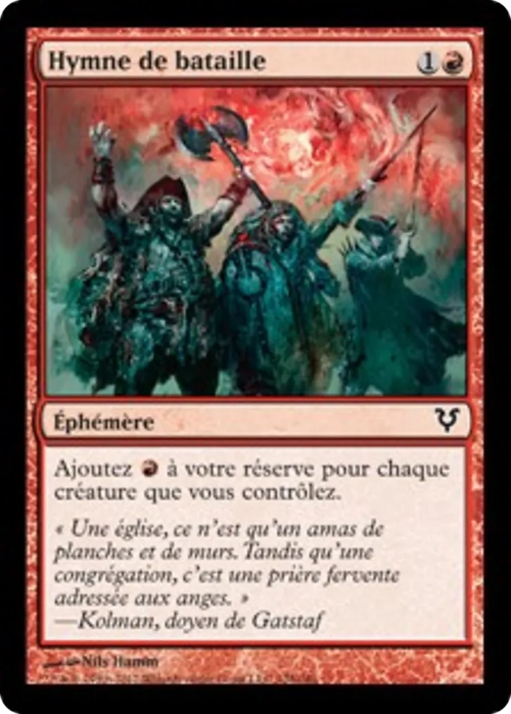 Hymne de bataille — Avacyn Restored — Magic: The Gathering