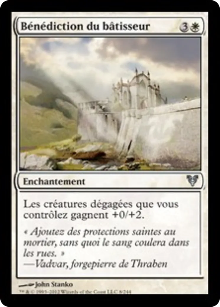 Bénédiction du bâtisseur — Avacyn Restored — Magic: The Gathering