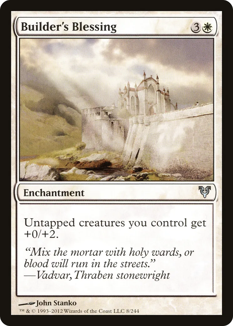Builder's Blessing from Avacyn Restored - Magic: The Gathering