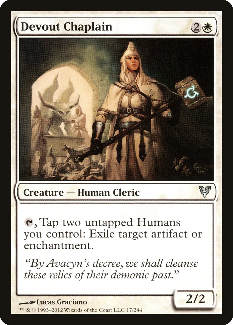 Devout Chaplain — Avacyn Restored — Magic: The Gathering