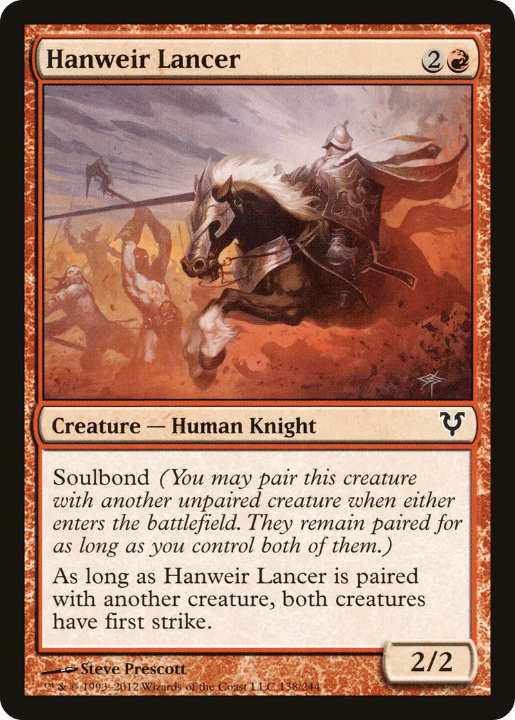 Hanweir Lancer — Avacyn Restored — Magic: The Gathering
