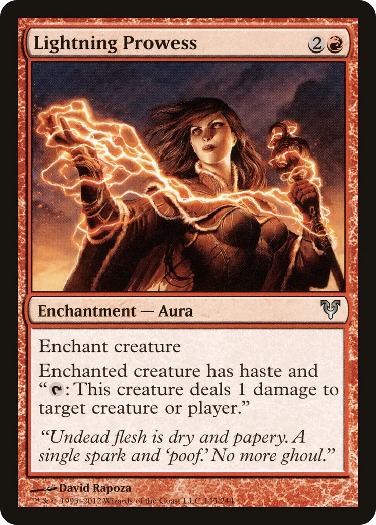 Lightning Prowess from Avacyn Restored - Magic: The Gathering