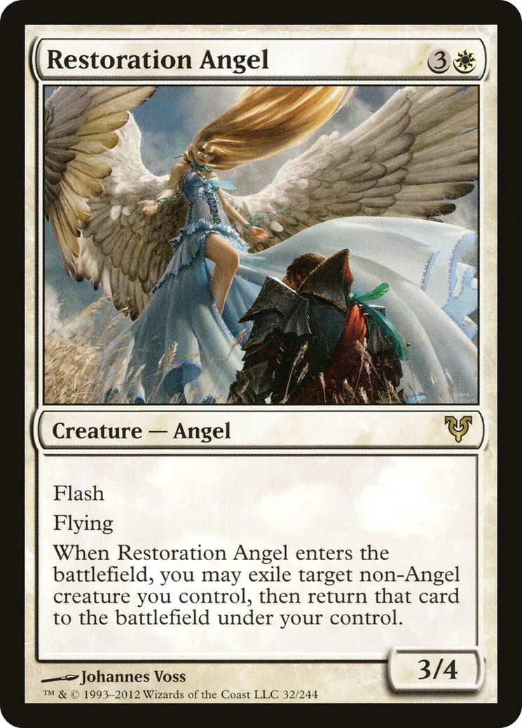 Restoration Angel — Avacyn Restored — Magic: The Gathering