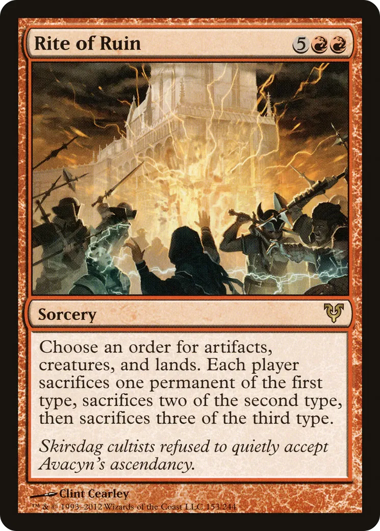 Rite de ruine — Avacyn Restored — Magic: The Gathering