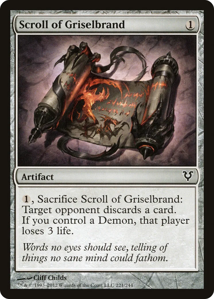 Parchemin de Griselbrand — Avacyn Restored — Magic: The Gathering