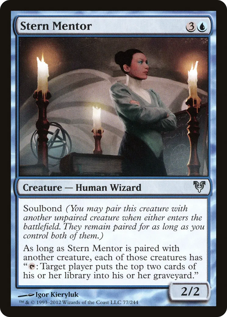 Stern Mentor from Avacyn Restored - Magic: The Gathering