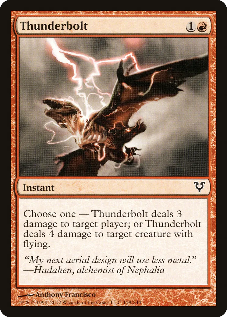 Thunderbolt from Avacyn Restored - Magic: The Gathering