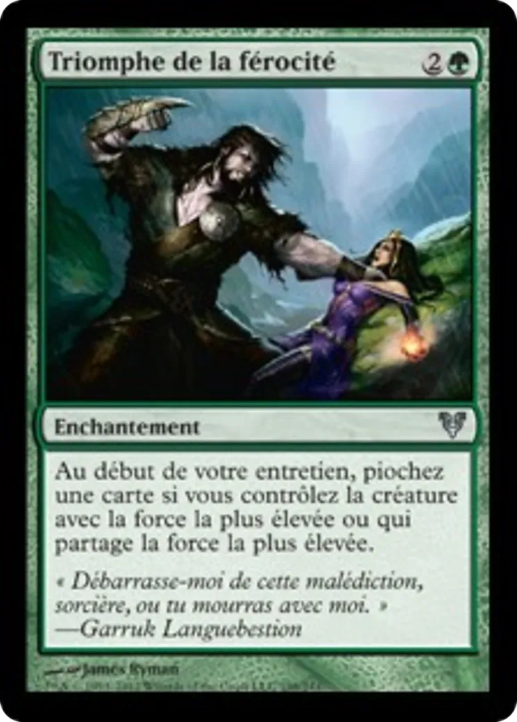 Triomphe de la férocité — Avacyn Restored — Magic: The Gathering