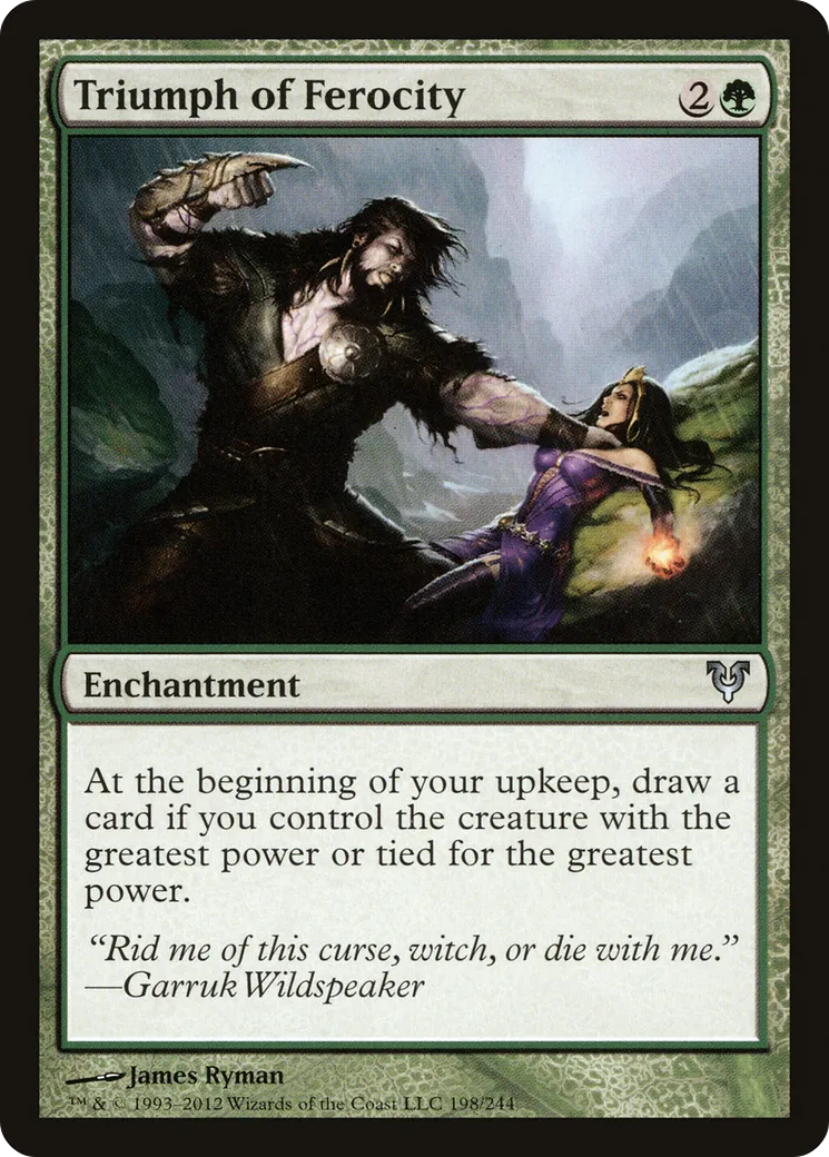 Triomphe de la férocité — Avacyn Restored — Magic: The Gathering