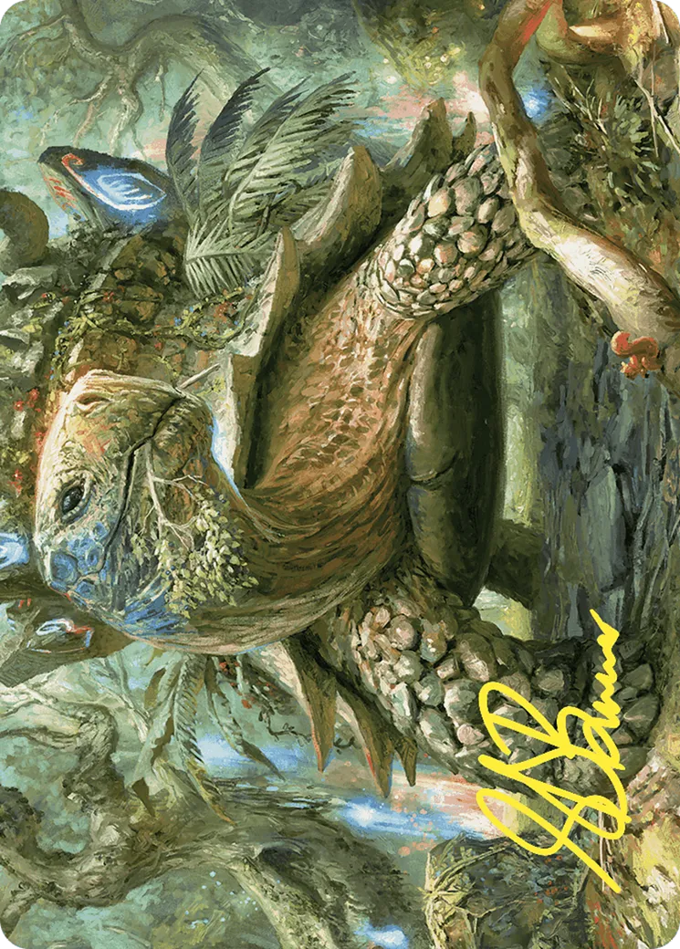 Blossoming Tortoise — Wilds of Eldraine Art Series — Magic: The Gathering