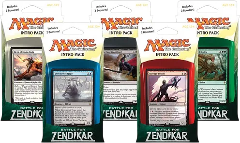 Battle for Zendikar Intro Pack Display from Battle for Zendikar - Magic: The Gathering
