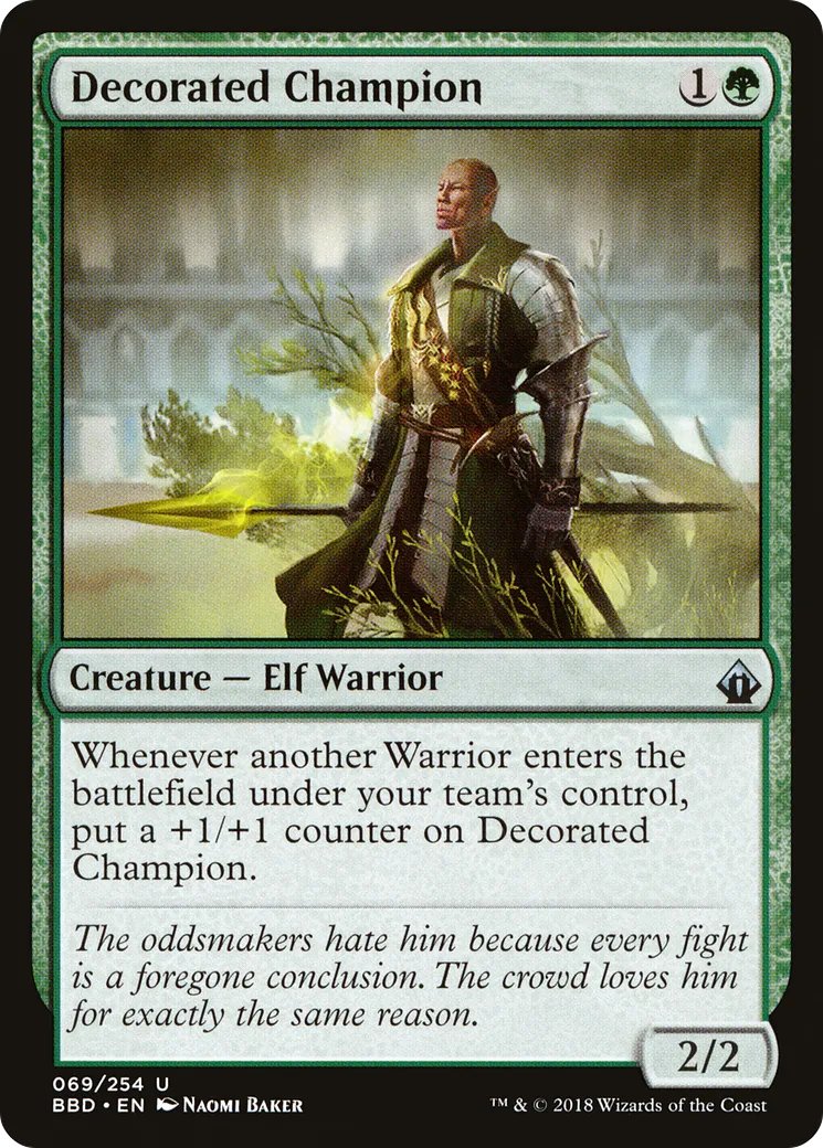 Decorated Champion — Battlebond — Magic: The Gathering