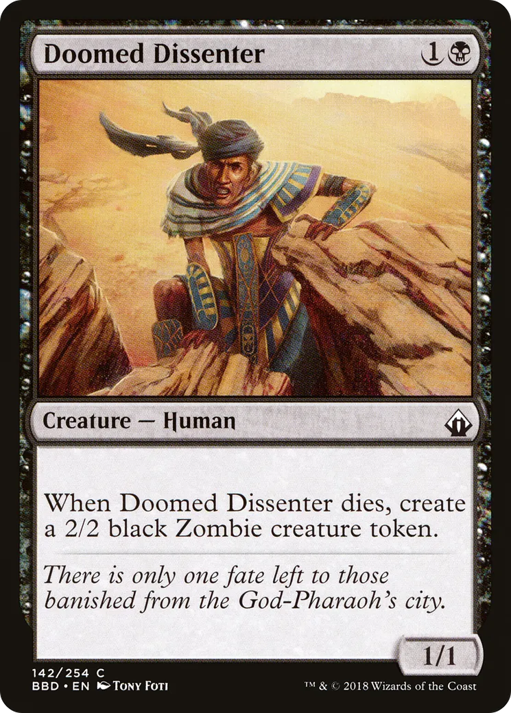 Doomed Dissenter — Battlebond — Magic: The Gathering