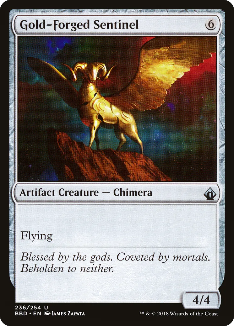 Gold-Forged Sentinel — Battlebond — Magic: The Gathering