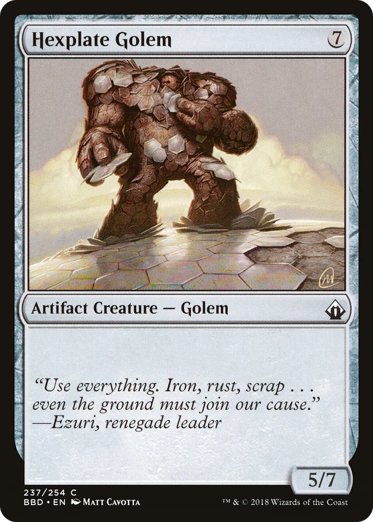 Golem d'hexaplaques — Battlebond — Magic: The Gathering