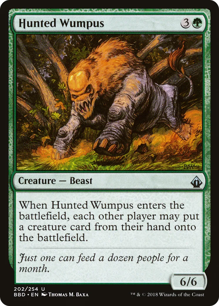 Hunted Wumpus — Battlebond — Magic: The Gathering