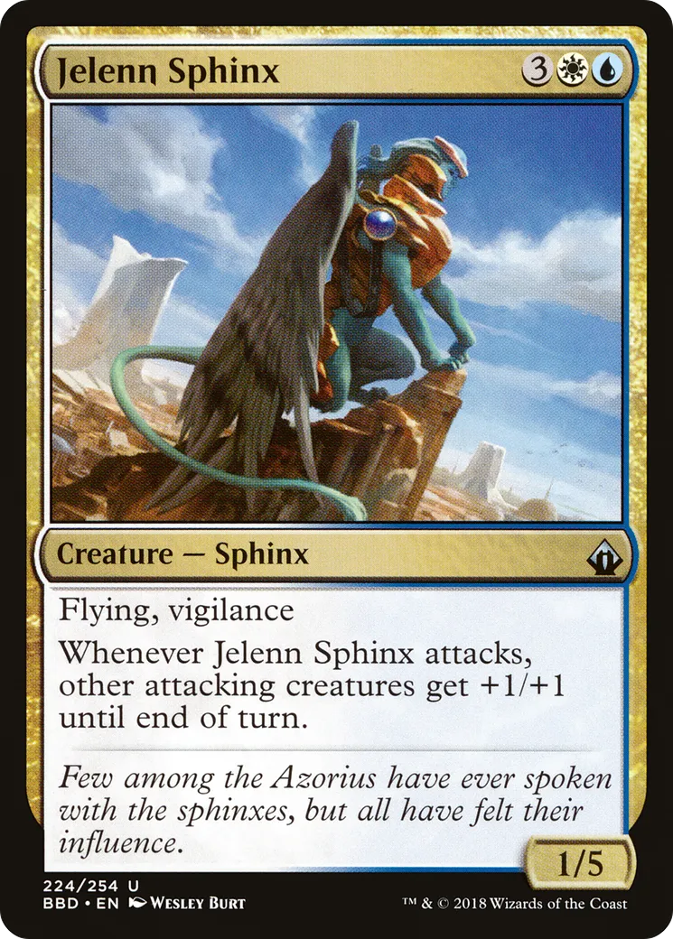Sphinx de Jelenn — Battlebond — Magic: The Gathering
