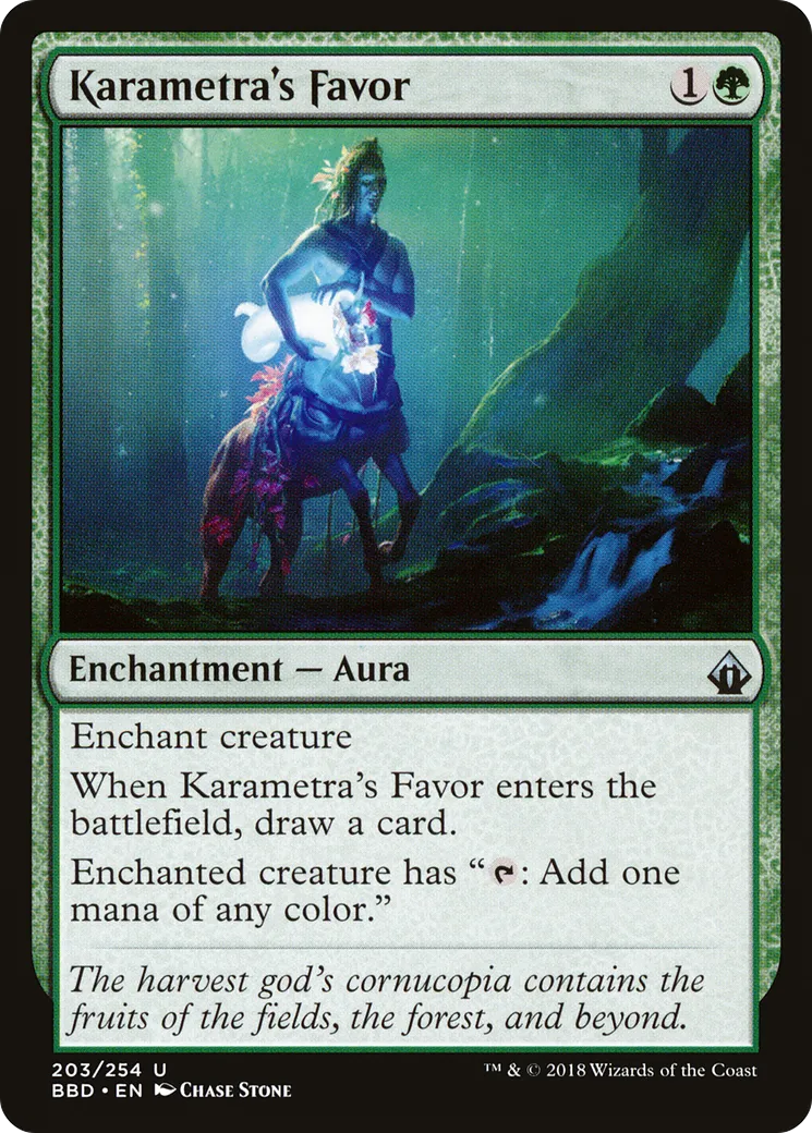 Karametra's Favor — Battlebond — Magic: The Gathering
