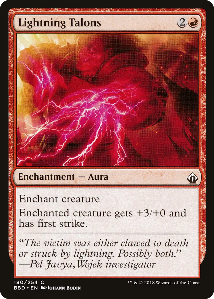 Lightning Talons — Battlebond — Magic: The Gathering