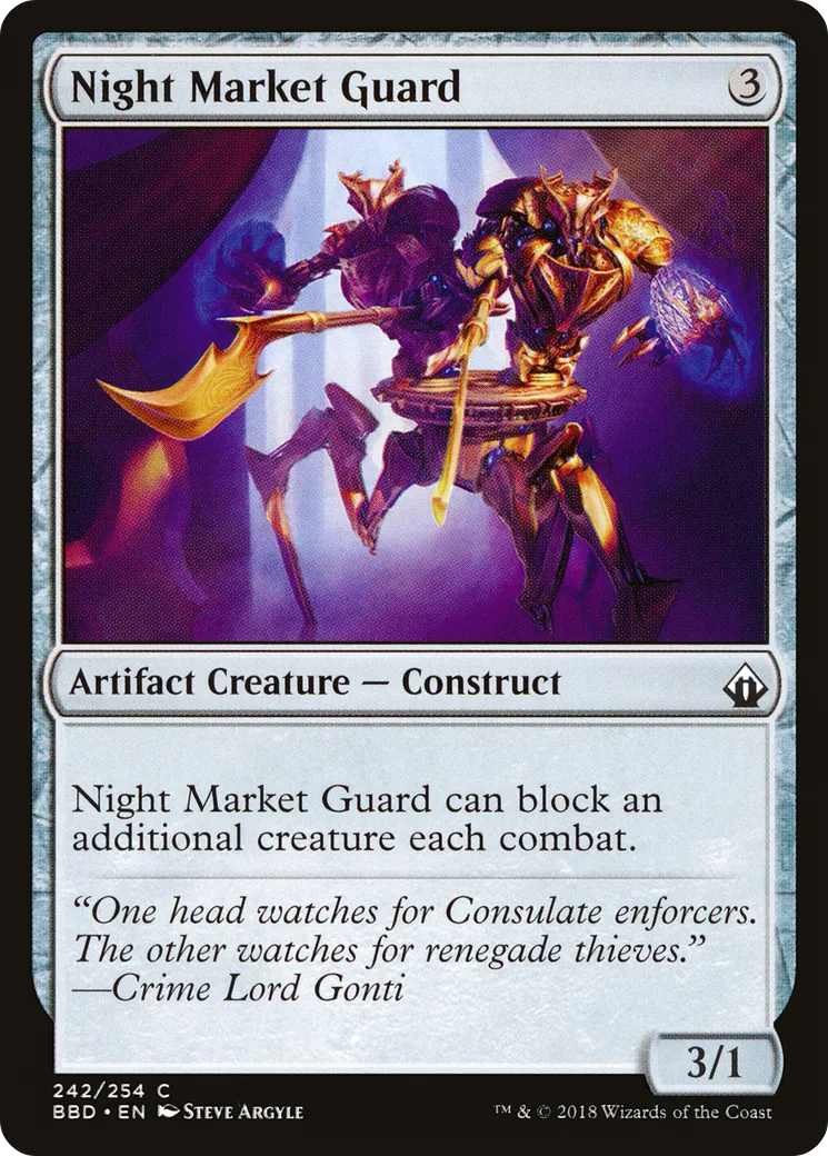 Garde du marché nocturne — Battlebond — Magic: The Gathering
