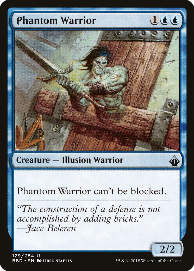 Phantom Warrior — Battlebond — Magic: The Gathering